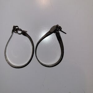 Elegant Silver Hoop Earrings